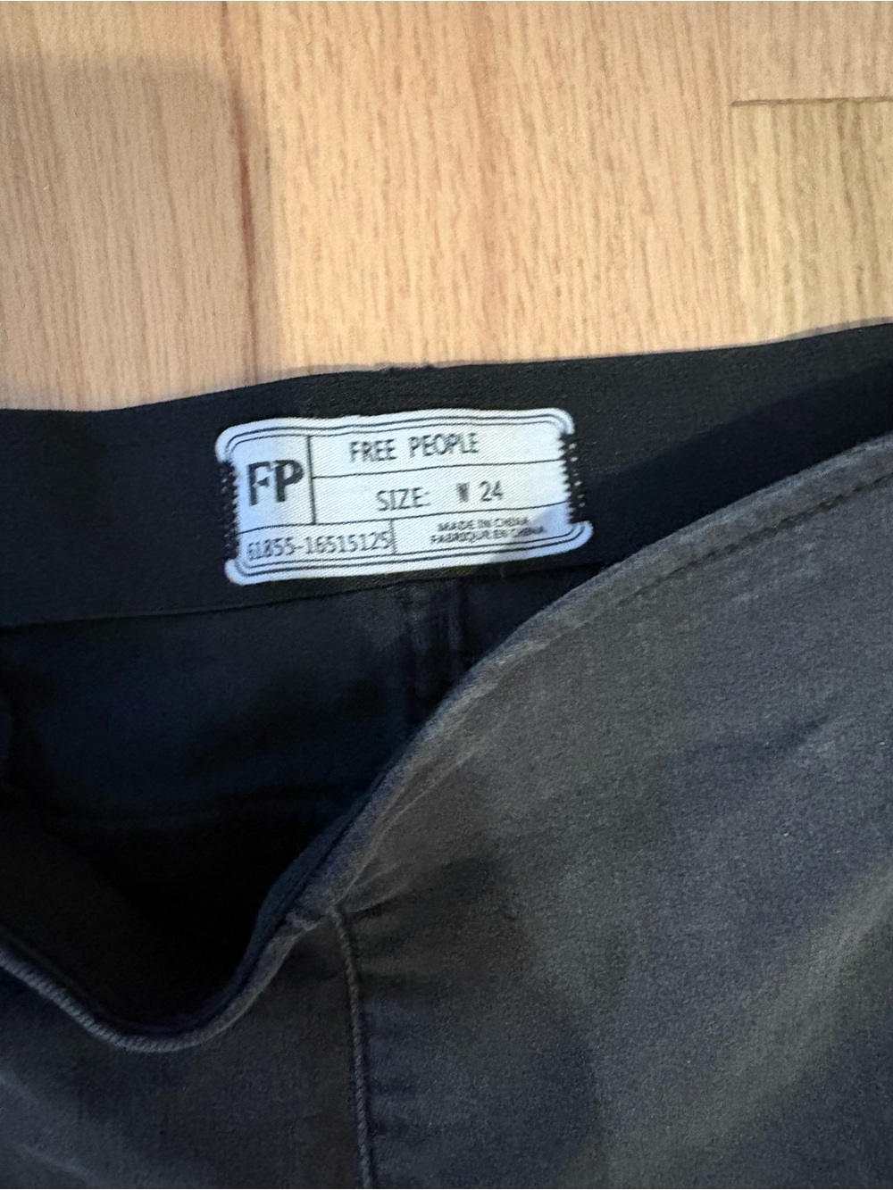Free People Black Bootcut Pants